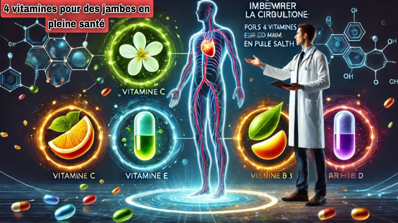 Améliorer la circulation sanguine : Les 4 vitamines essentielles pour des jambes en pleine santé