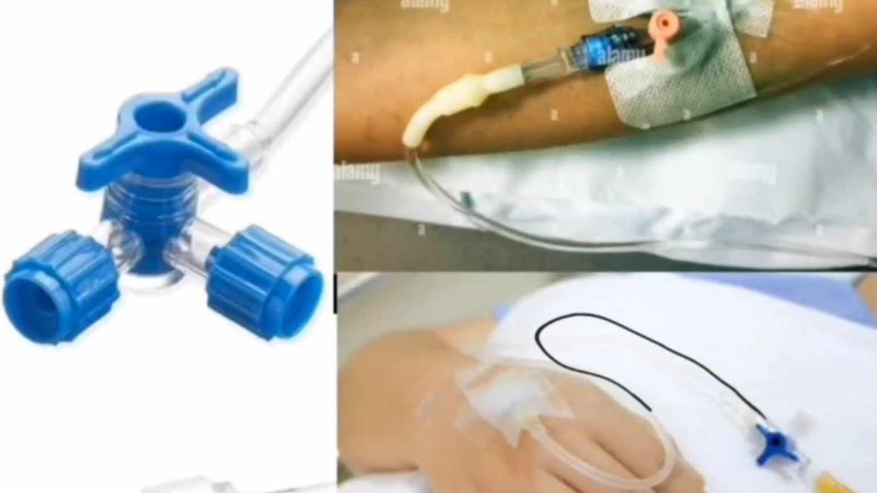 Robinet de perfusion à trois voies