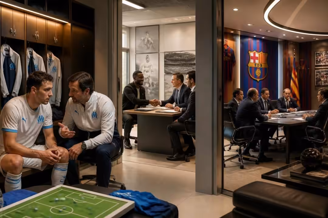 découvrez les détails du remplacement de pavard à l'om, les coulisses du transfert de kolo muani entre le psg et la juventus, ainsi que les dernières décisions stratégiques du fc barcelone.