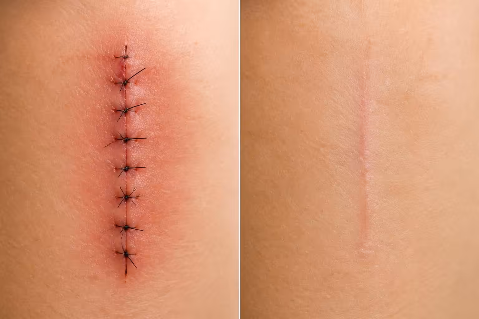 découvrez le processus de cicatrisation des points de suture avec des images avant et après, et comprenez à quoi vous attendre lors de la guérison.
